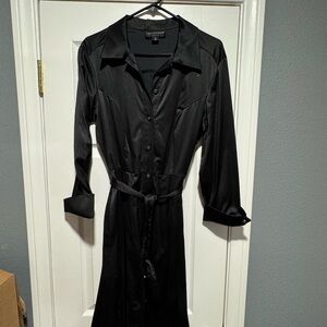 Connected Apparel Black 3/4 Sleeve Dress